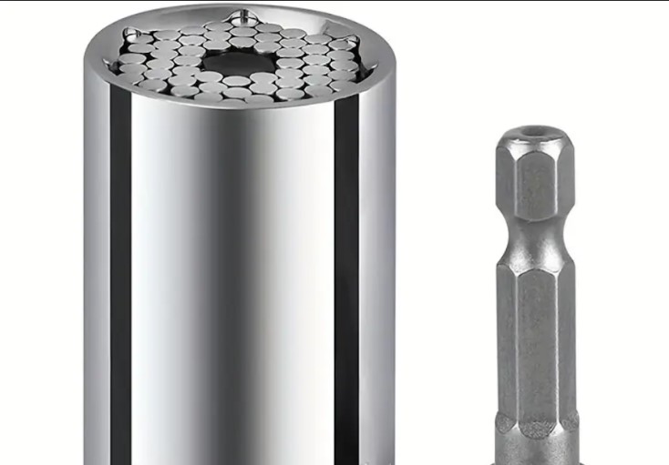 1/2" Sq Dr Universal Socket 11-32mm – Self-Adjusting Multi-Grip for Bolts, Nuts & Fasteners | High-Carbon Steel, 104 Spring Pins | Impact-Ready, Ratchet/Drill Compatible, UAE Industrial Workshop Tool 